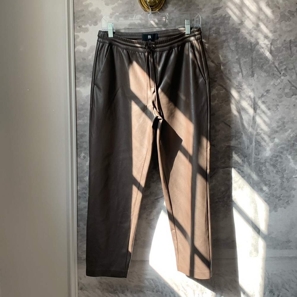 Banana Republic Faux Leather Joggers